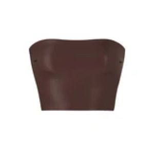 Skims FAUX LEATHER TUBE TOP | COCOA / XL